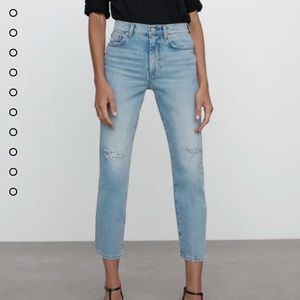 Zara The New Slim Cropped Jeans